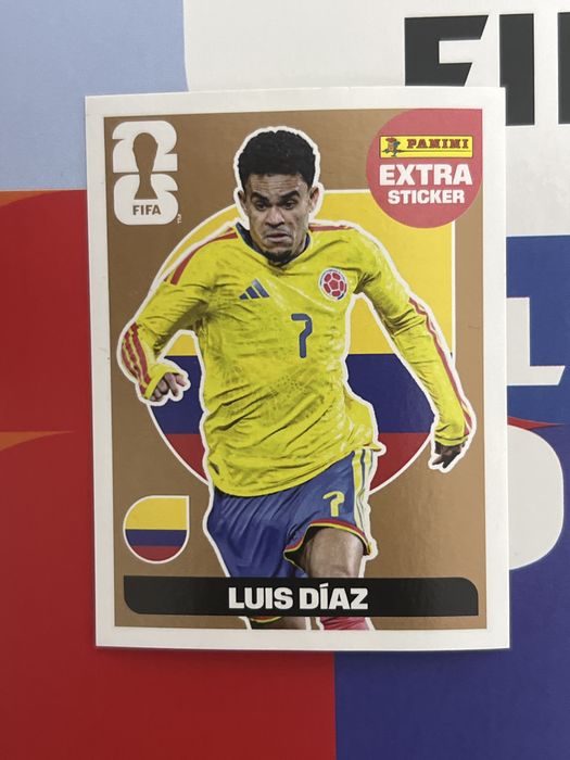 Extra Sticker Mundial 2026 Bellingham Doku Luis Diaz