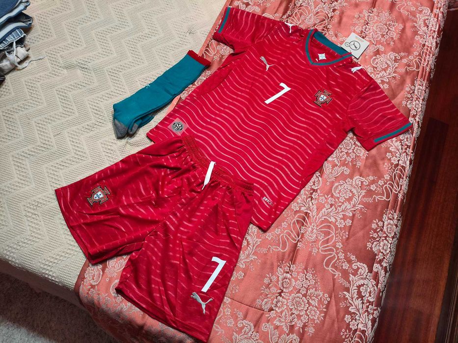 Camisola Criança Ronaldo Equipamento Portugal | NOVO Mundial 2026