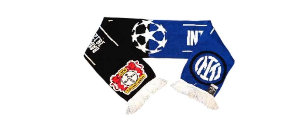 Szalik Inter Mediolan Bayer Leverkusen łączony piłkarski używany