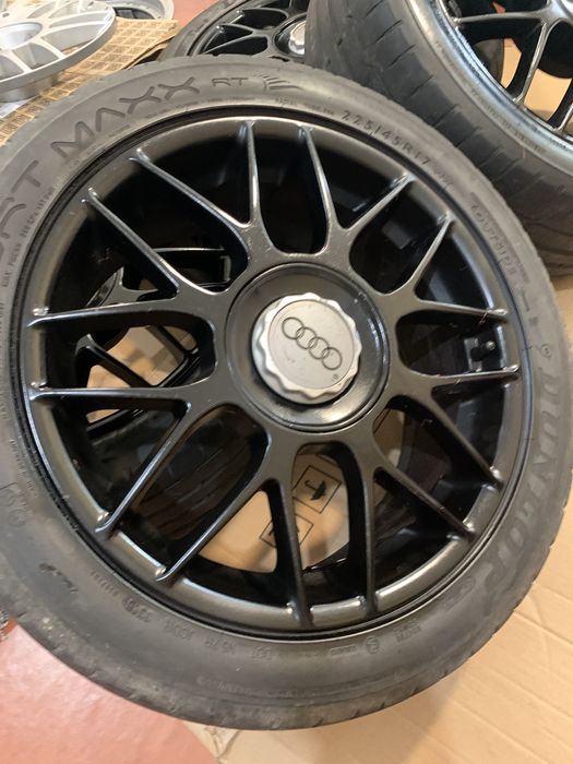 Jantes originais BBS 5x112 em 17 com pneus (Aplicadas em Golf GTI)