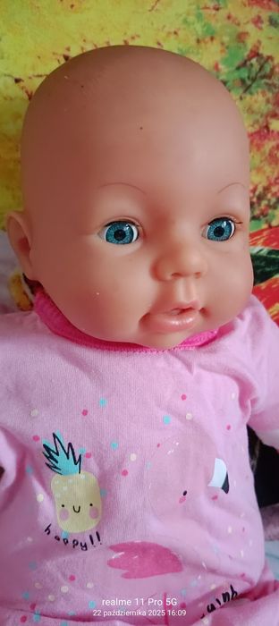 Śliczna lalka bobas interaktywna 50 cm.