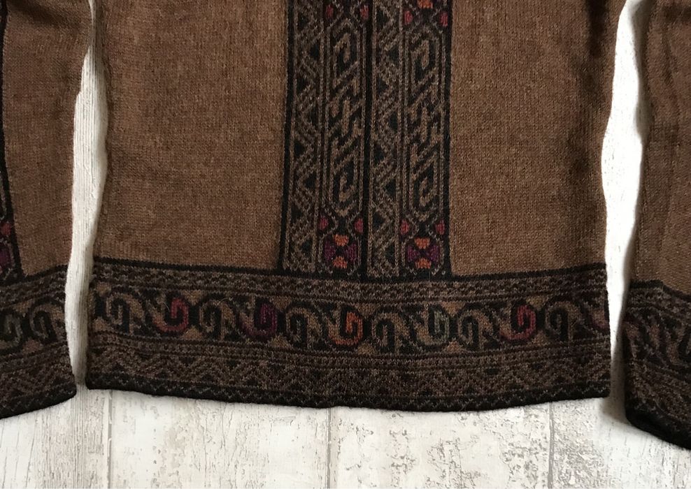Sweter Cardigan Hess Natur 100% Alpaka 38/40 Vintage 90’ Idealny !