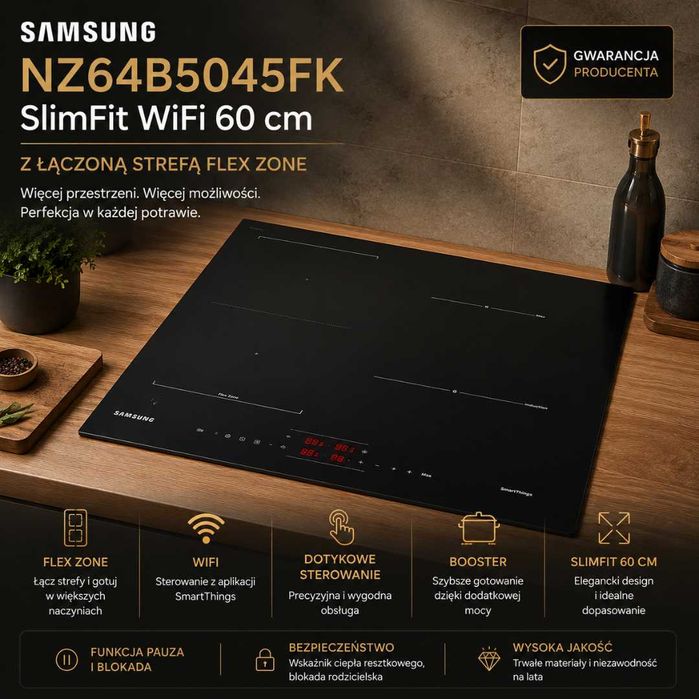 OUTLET -Płyta indukcyjna SAMSUNG NZ64B5045FK - Nowa/ Gwarancja