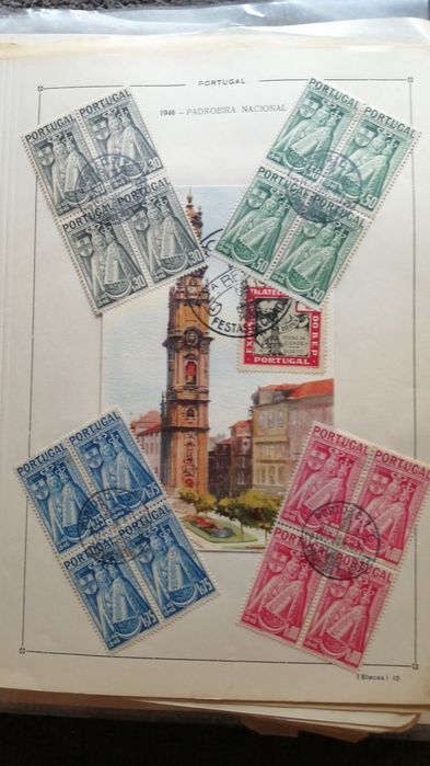 Padroeira Nacional 1946 vinheta e 4 quadras raro