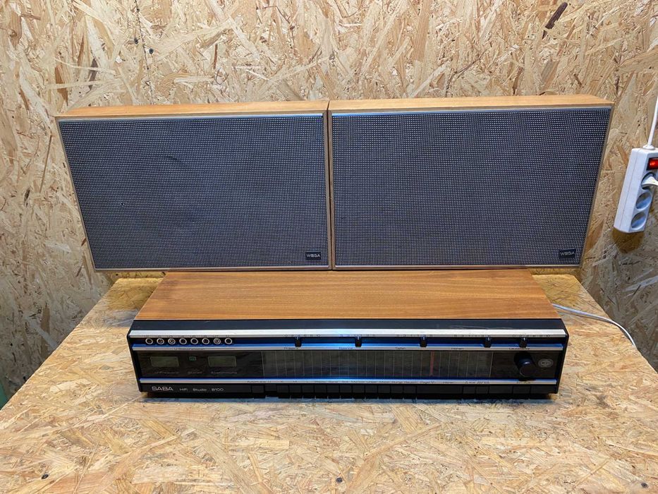 Radio Amplituner Saba HiFi 8100 z kolumnami Wega (film pokazowy)