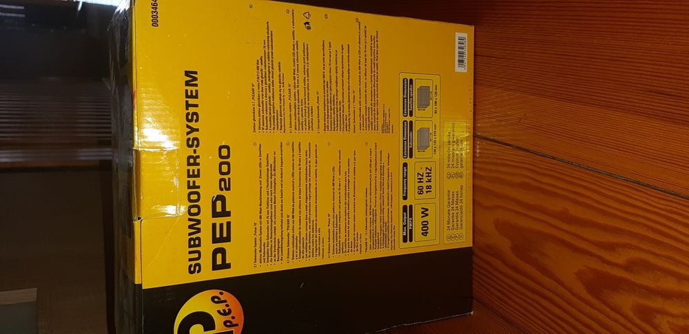 Subwoofer system PEP200 2.1 Zestaw głośników Pulsar 10