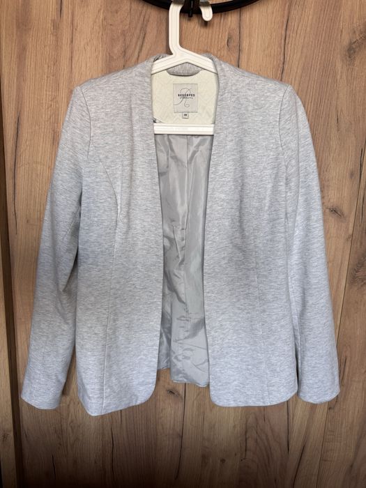 Żakiet marynarka szary 38 reserved casual