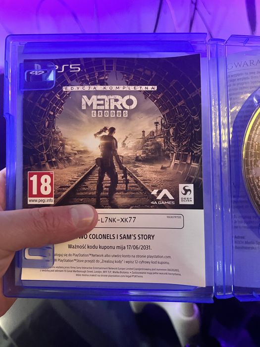 Игра диск ps5 metro exodus