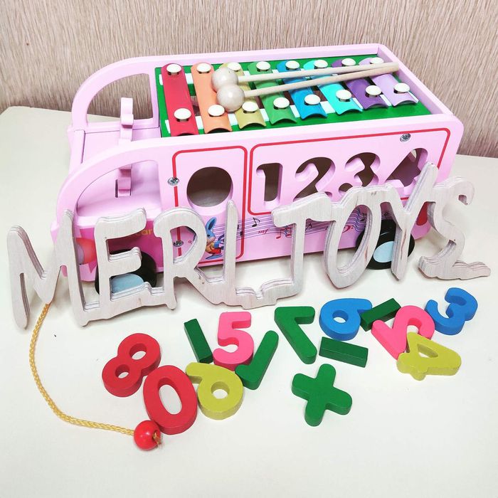 Автобус-каталка, сортер, ксилофон