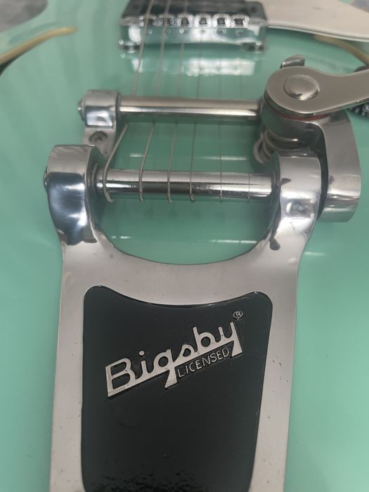 Gitara elektryczna ibanez artcore as63t seafoam green bigsby hollowbody