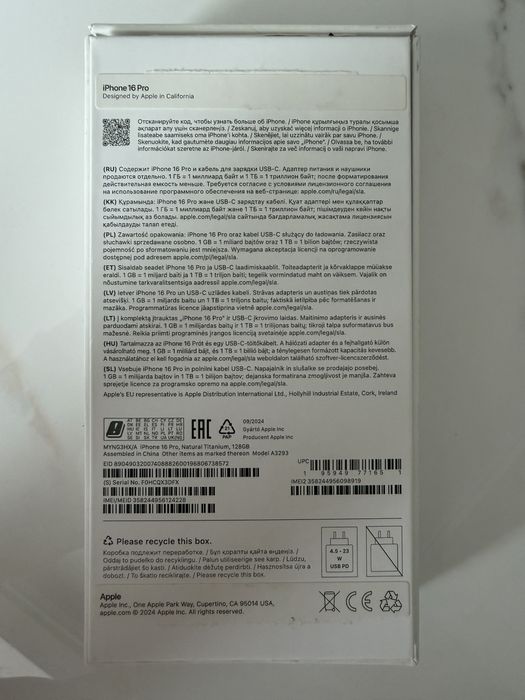 Iphone 16 pro 128gb