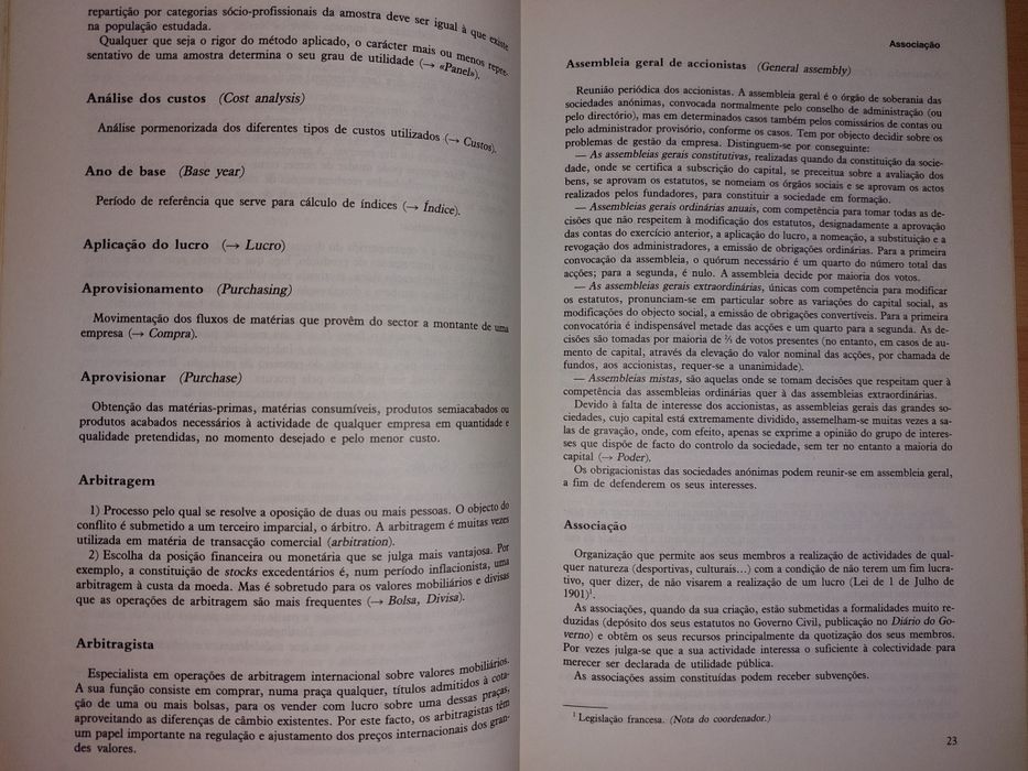 Dicionário de Gestão e Economia - Henri Montcel / Alain Cotta
