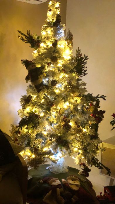 Árvore de Natal nevado