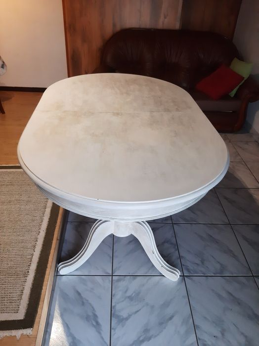 Mesa de madeira extensível