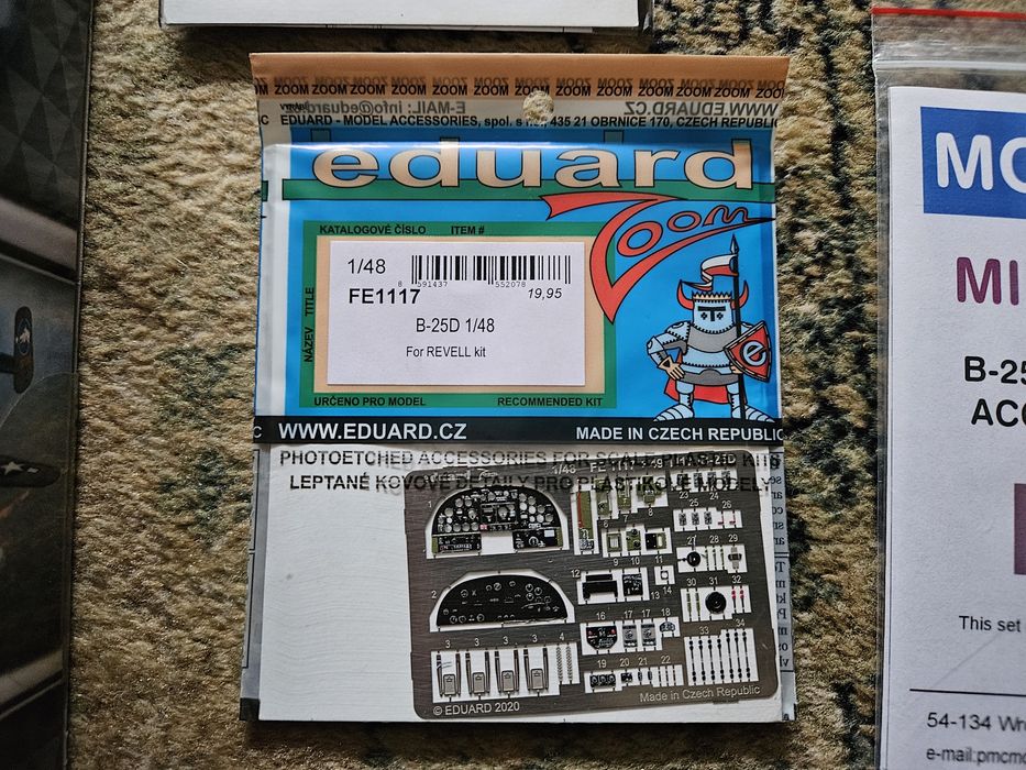 B-25D Mitchell 1/48 Revell + dodatki