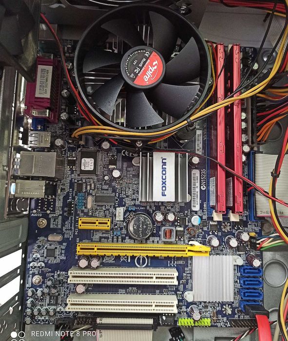 Płyta + procesor intel 2x 2,8Ghz + DDR3 4GB + chłodzenie. SUPER STAN