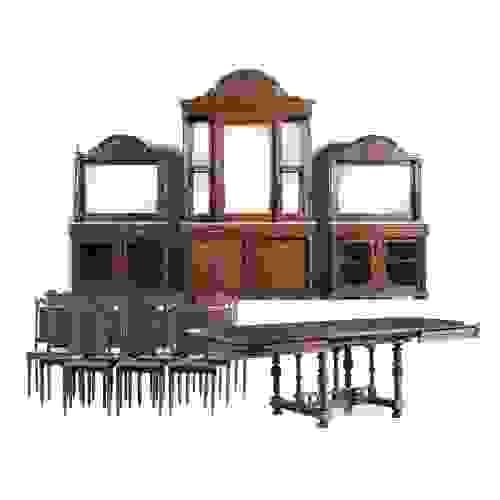 Mobília de sala de jantar Henrique II