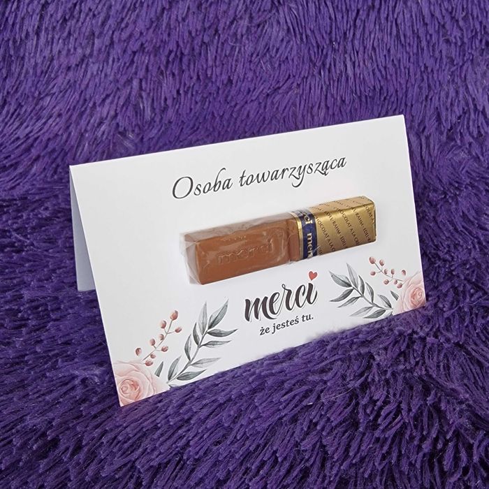 Podziękowanie dla gości - Winietka Merci