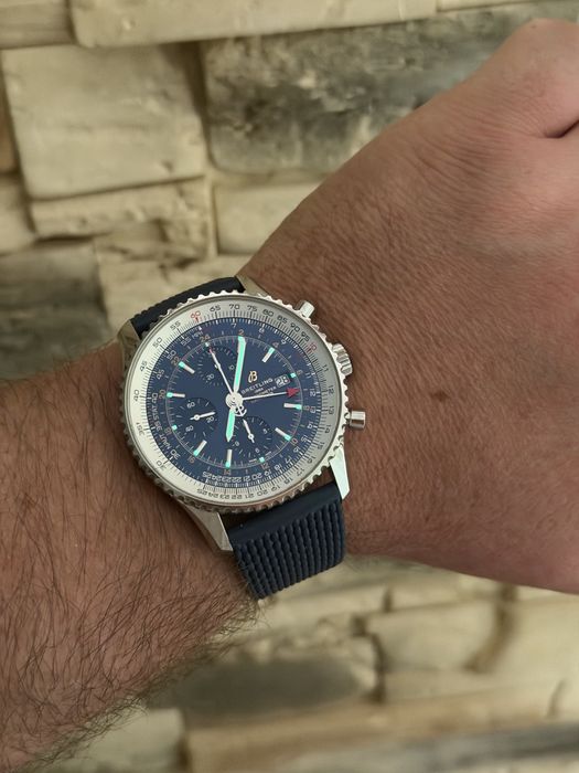 Breitling Navitimer World 46mm  Blue Super Set PL Salon