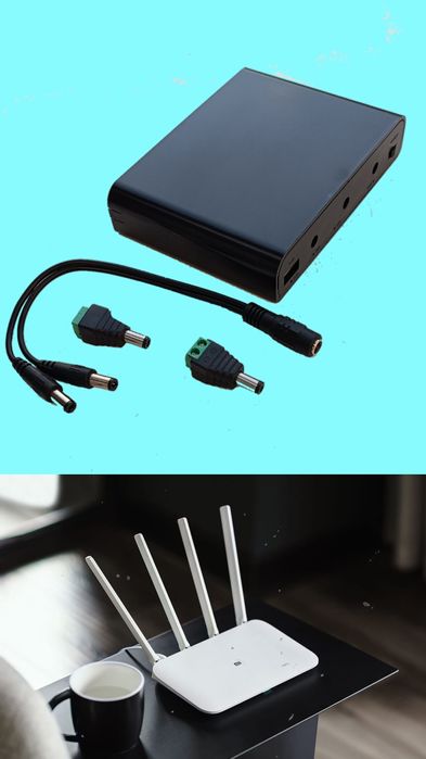 12V, 9V, 5V ДБЖ для роутера, UPS для IP камери