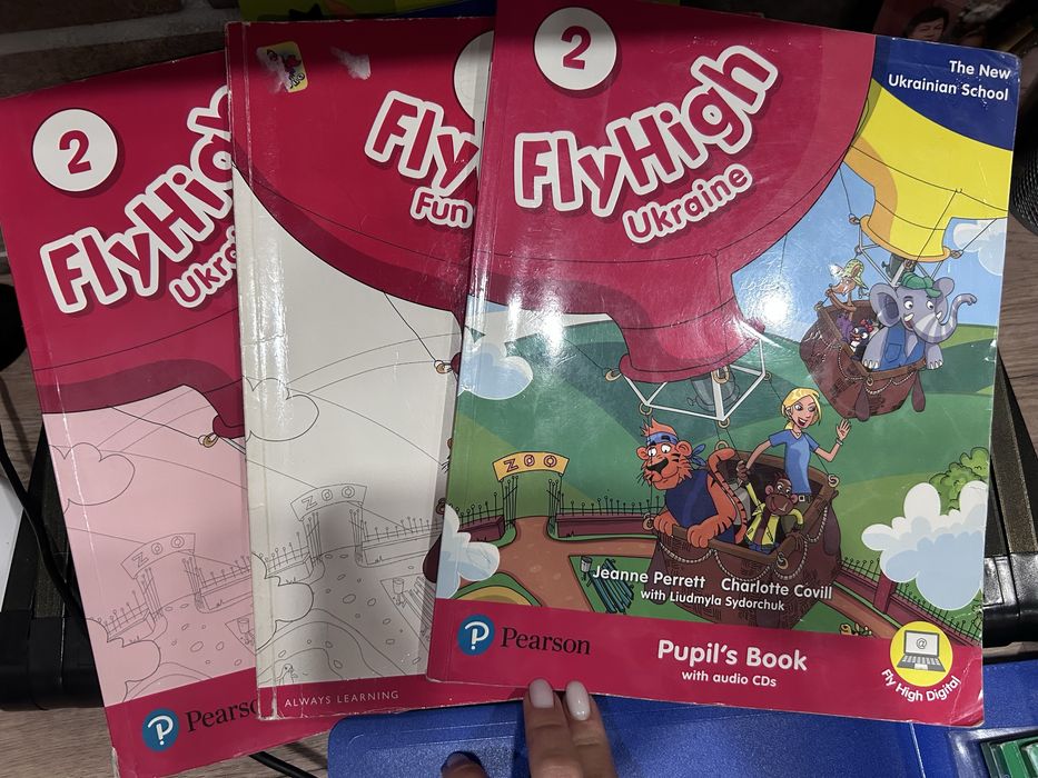Комплект англійської мови Fly High 2 Pupil's Book + WorkBook + Grammar