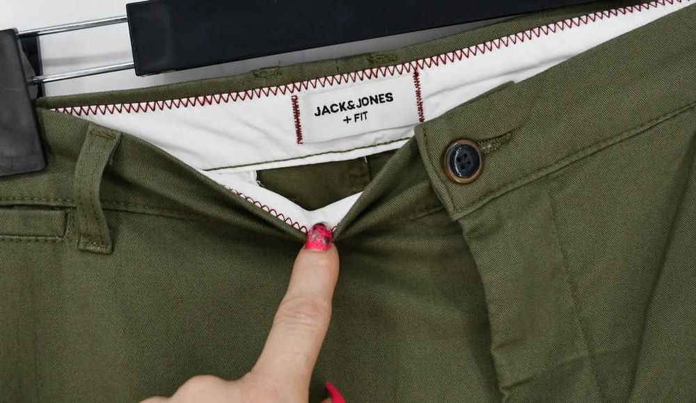 Jack & Jones +Fit Slim Glenn khaki spodnie rozmiar 48/32 nowe z metką