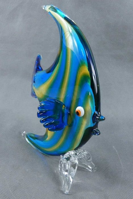 Figura szkło MURANO RYBA skalar figurka rybka 25,5 cm