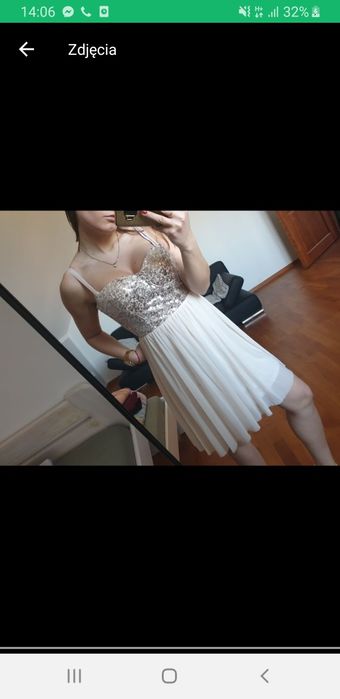 Sukienka w cekiny lou księżniczka na studniówkę