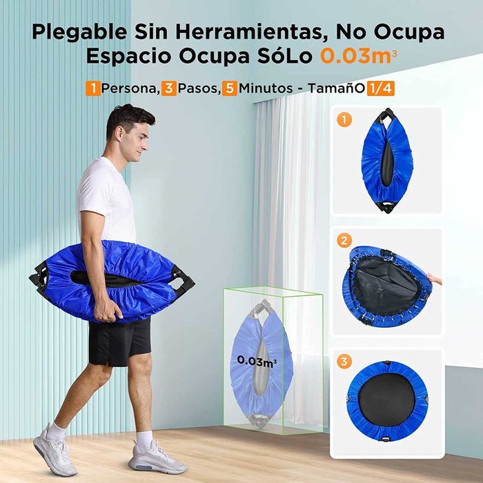 Trampolim, Máx. 150 kg, novo