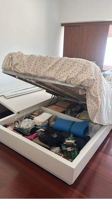 Cama com arrumacao