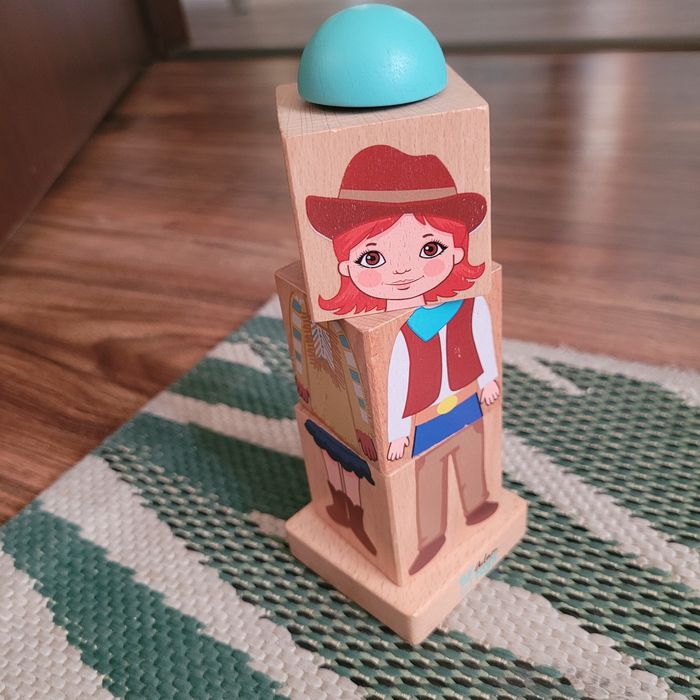 Drewniana zabawka układanka