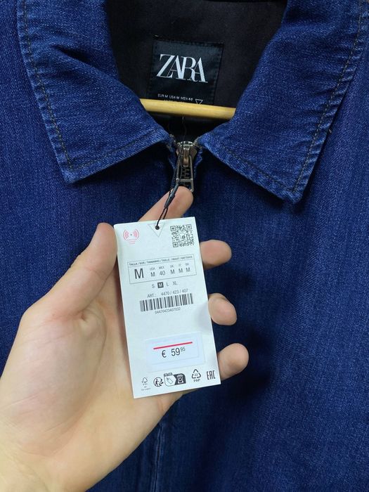 Нова человіча. джинсова куртка Zara