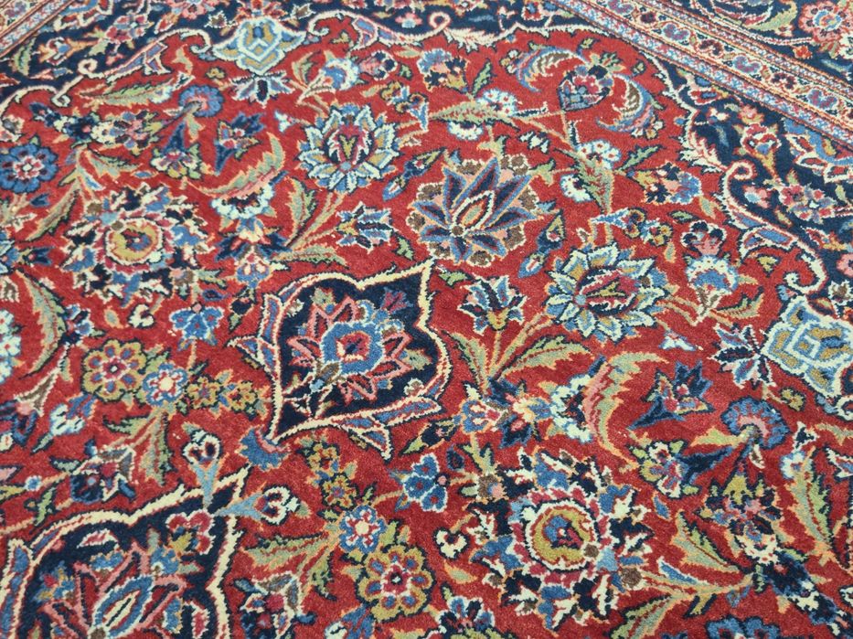 KASHAN oryginalny perski dywan ręcznie tkany 138 x 208- 60 lat
