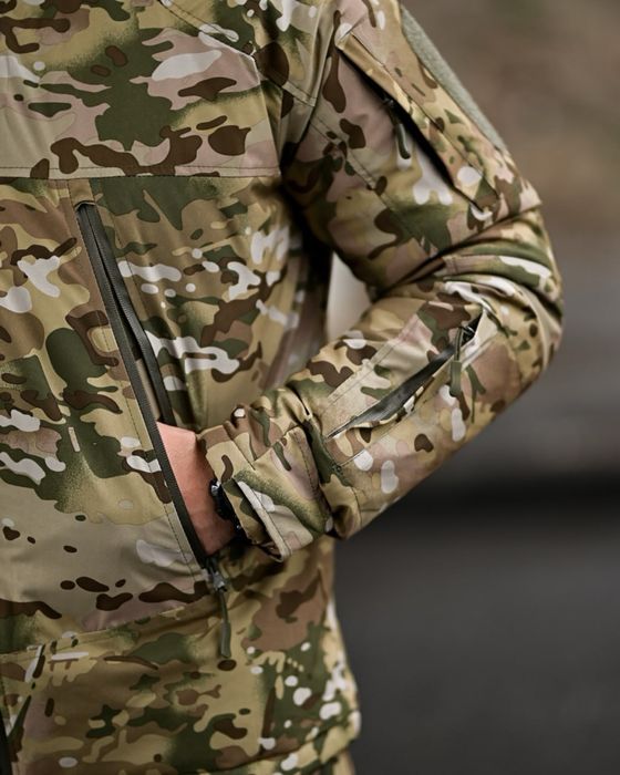 Комплект форми мультикам тактичний куртка та штани водовідштовхувальні