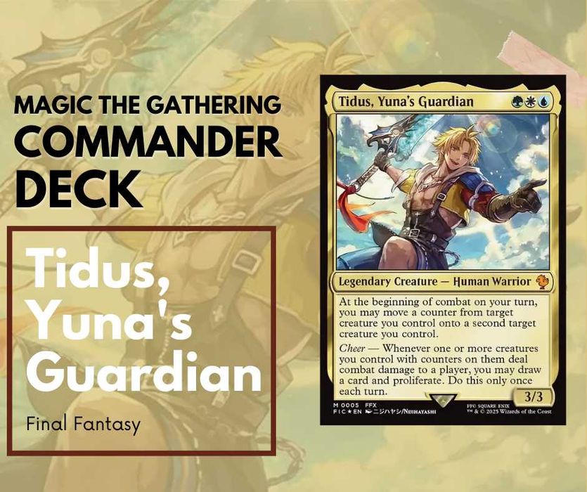 Magic the Gathering Commander | Final Fantasy, Tidus, counters, bant