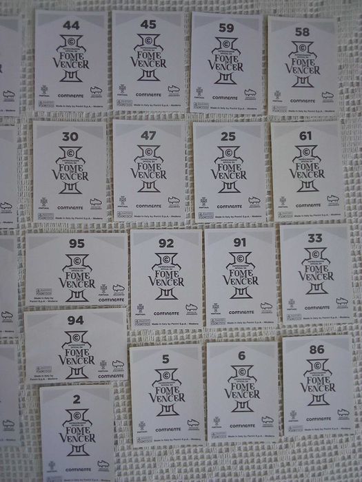 Autocolantes Fome de vencer - Panini - Continente