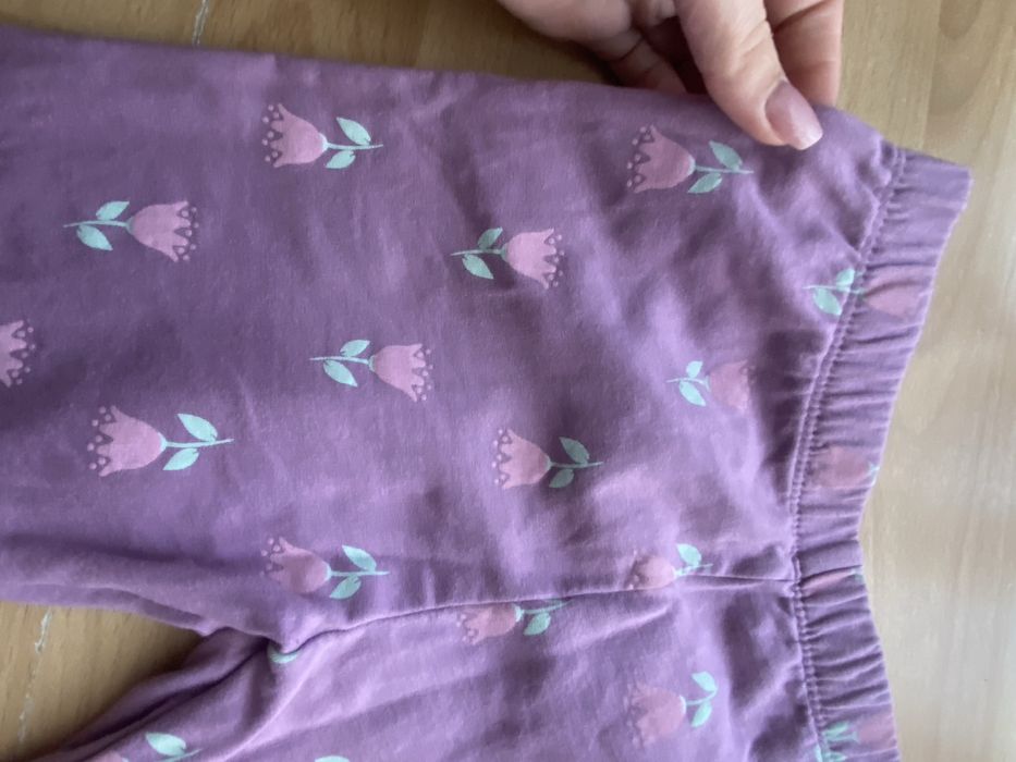 Ocieplane leginsy fioletowe 128/134