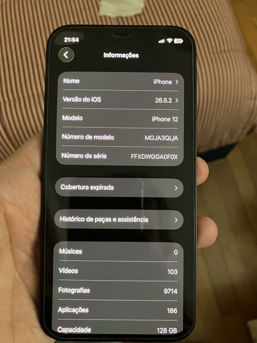 iPhone 12 128GB Preto — Como Novo