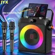 Głośnik Przenośny RGB LED 2xMikrofon USB Bluetooth SD Mocny