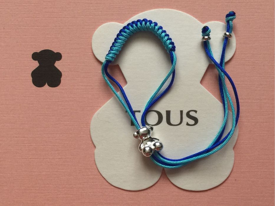 Tous Bold Bear bransoletka ze sznurka niebieska