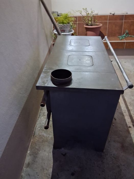 Fogão lenha com ligaçao para aquecimento central