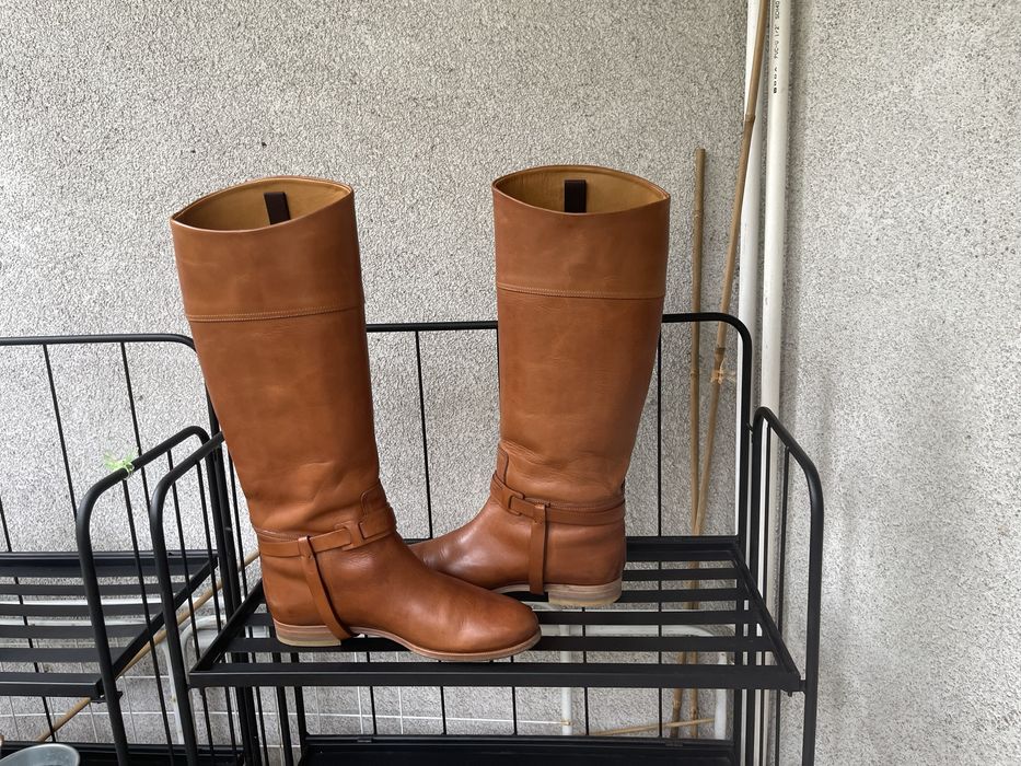 Kozaki oficerki Ralph Lauren brązowe Tan 10B 41