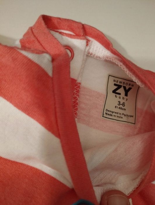 Conjunto duas camisolas Zippy - 3/6 meses.