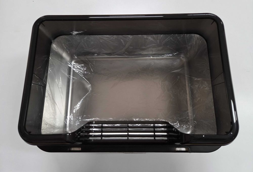Caixa de areia em inox para gatos