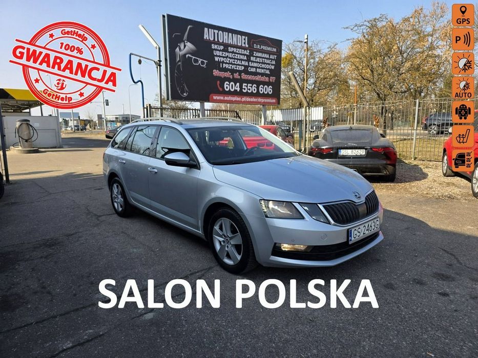 Skoda Octavia 2.0 TDI 150 KM, Klimatyzacja, Alufelgi, Navi, LED, Bluetooth, 3 Klucze