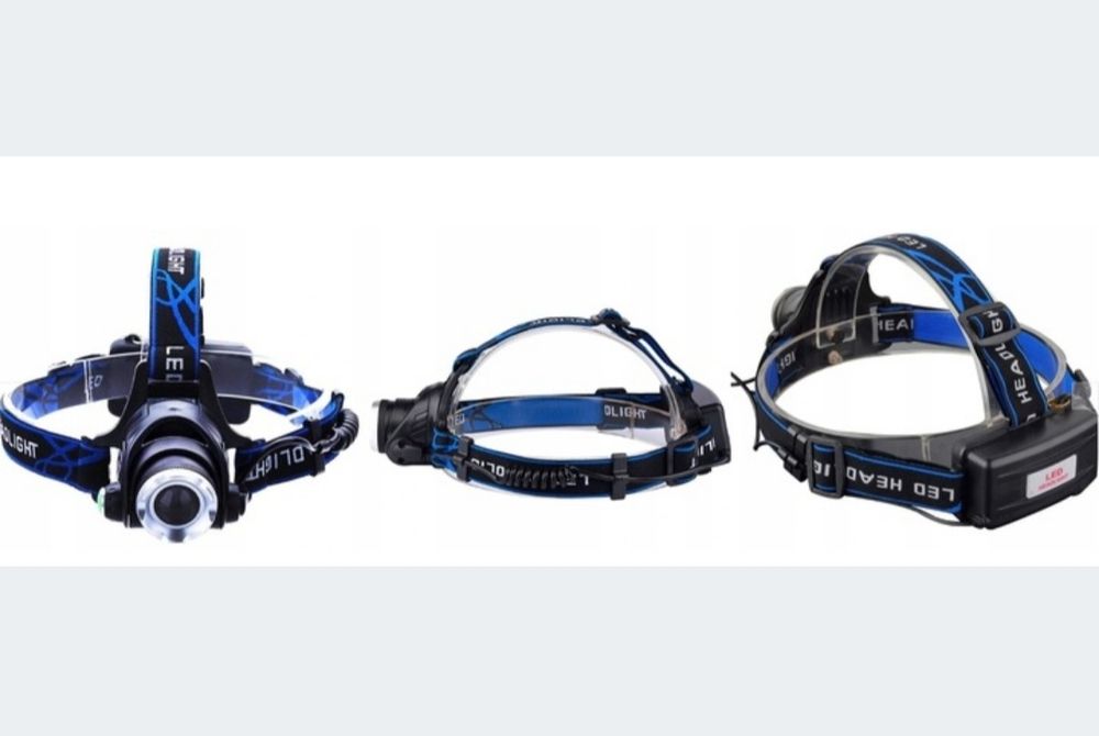 Nowa LATARKA CZOŁOWA LED zoom czołówka lsmpka na głowę