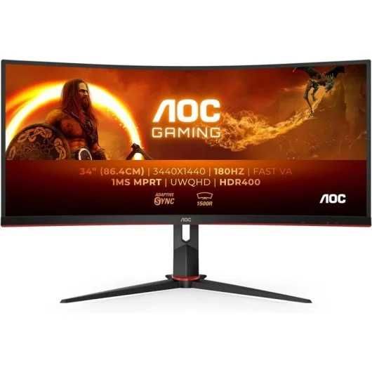 Monitor Curvo UltraWide 34'' 180Hz AOC