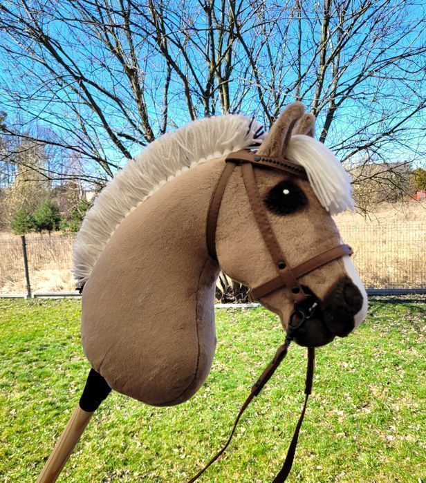 Konik Hobby Horse Fiord A4 ręcznie szyty z minky,zestaw z ogłowiem#242