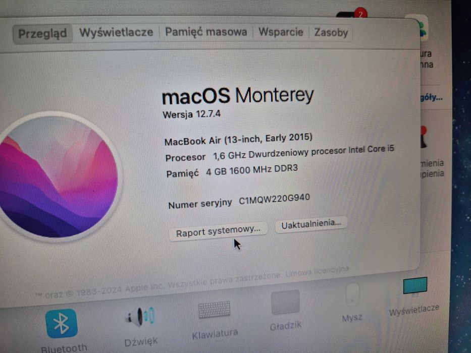 Laptop 13,3" Apple NEW MacBook Air i5-5250U/4GB/128GB/HD 6000/Mac OS.