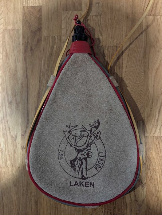 Шкіряна фляга Laken 1.5 літра, нова